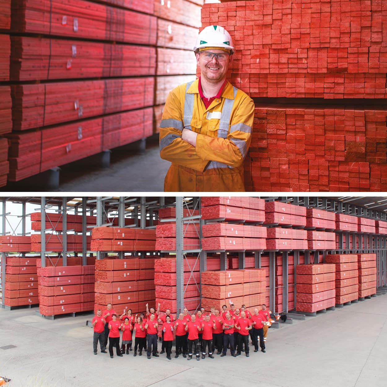 Image showing a man nailing roof tiles on JB red batten