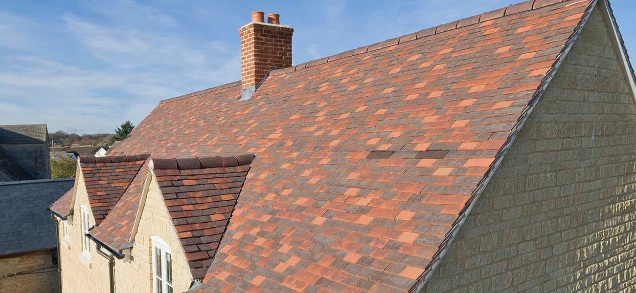 Canterbury tile used on a roof