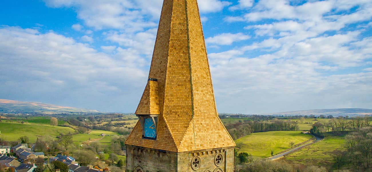 All Saints Church featuring Cedar Shingles from Marley Ltd 