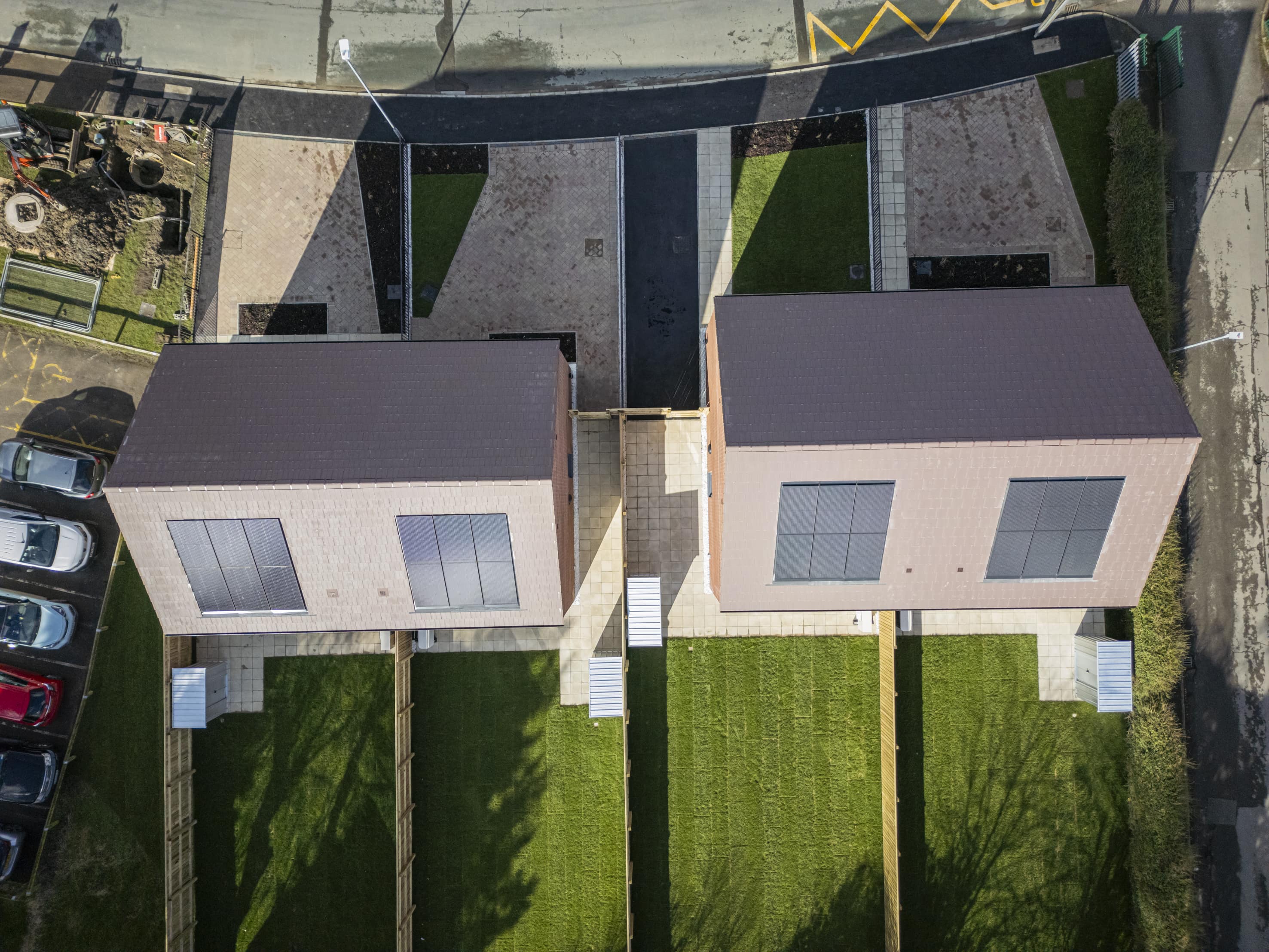 Marley solar panels installed on a residential roof