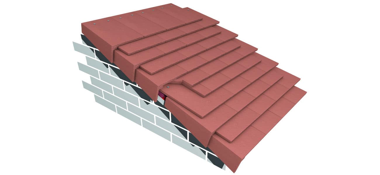 An image of a cloak verge which meets BS 5534 requirements and NHBC guidelines, available from roofing systems specialists, Marley.