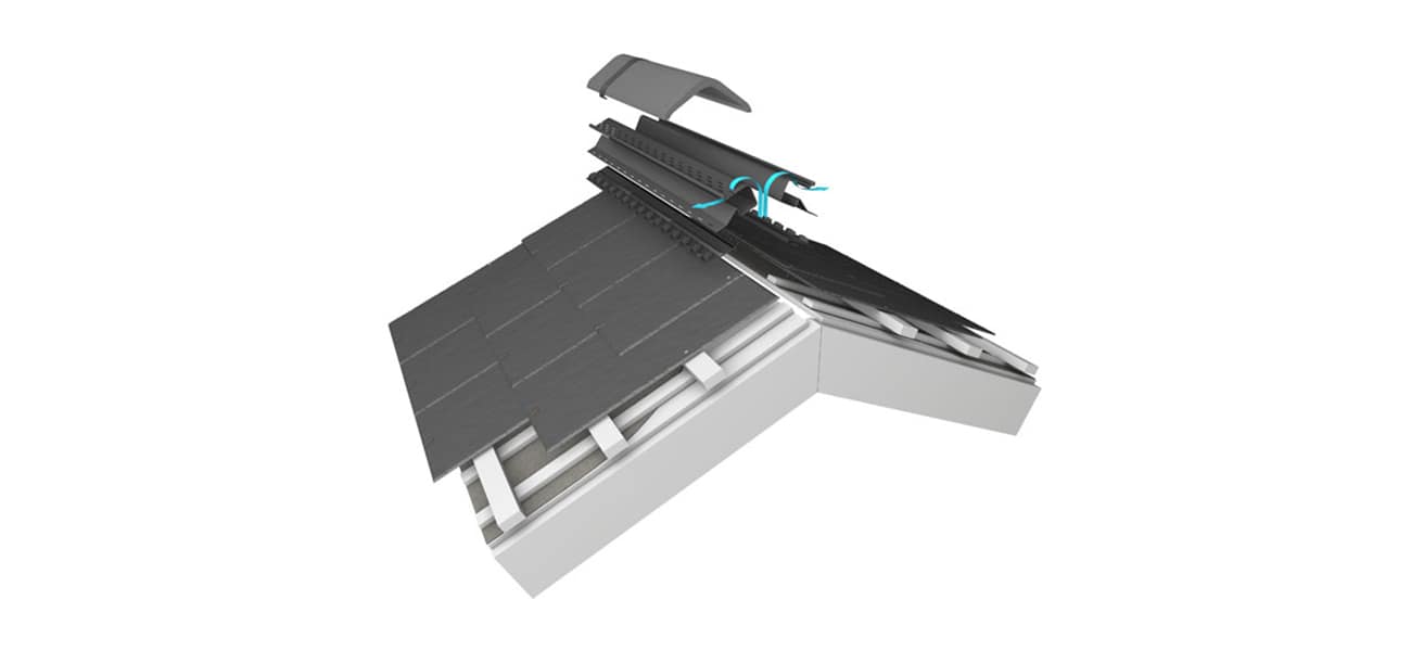 Image of ventilated dry ridge system available from Marley