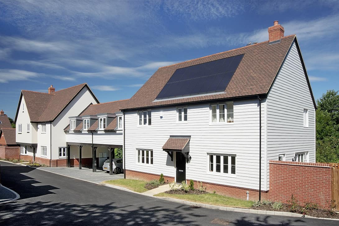 Marley Solar panel image on a house