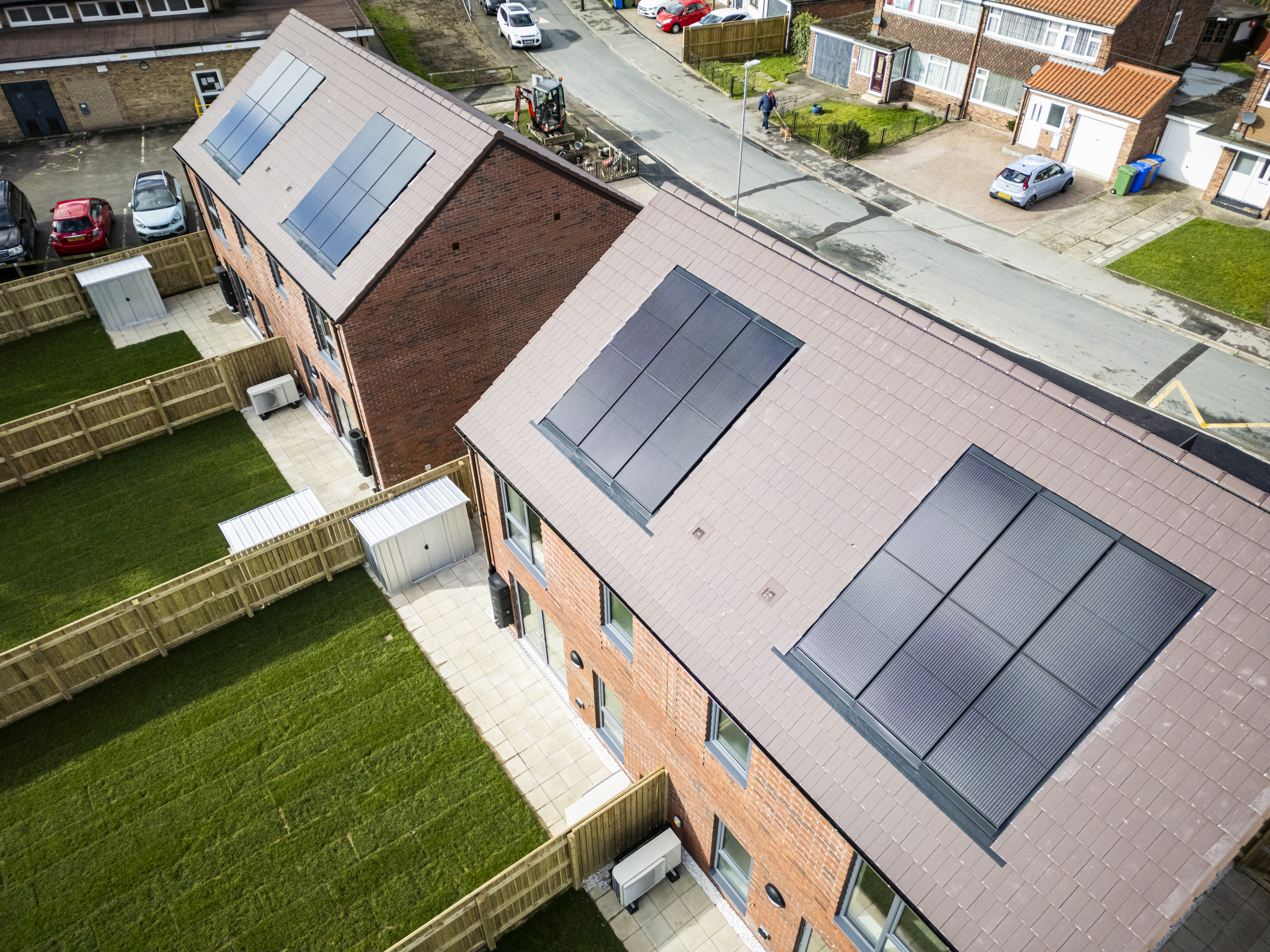 Marley solar panels installed on roof